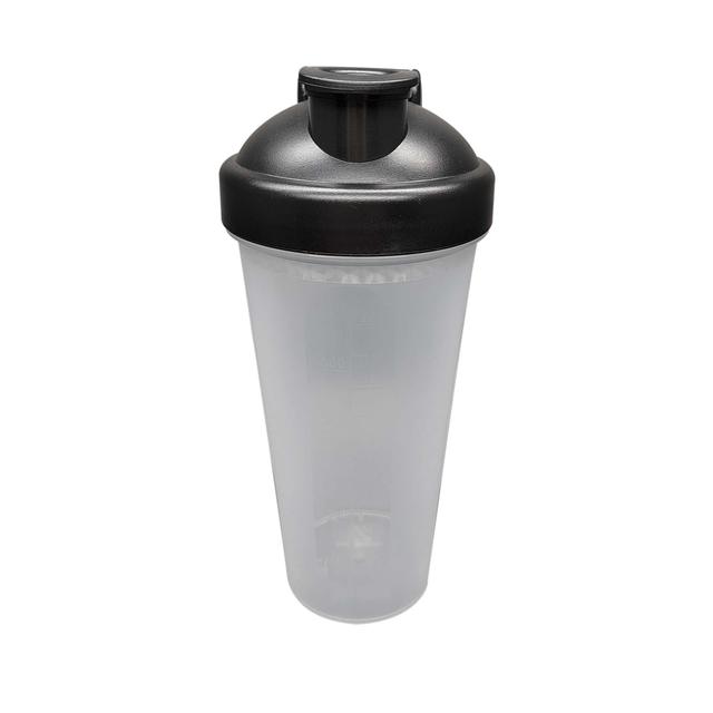 ILN Transparent Protein Shaker Bottle with Black Lid RRP £3.50 CLEARANCE XL £2.99