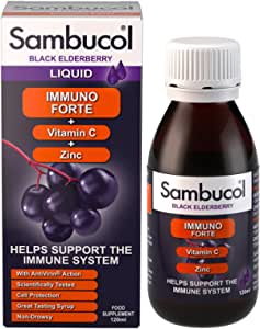 Sambucol Black Elderberry Immune Support 120ml RRP 10.99 CLEARANCE XL 7.99