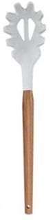 Deidentified White Silicone Cooking Claw Utensil with Wooden Handle RRP 4.99 CLEARANCE XL 3.99