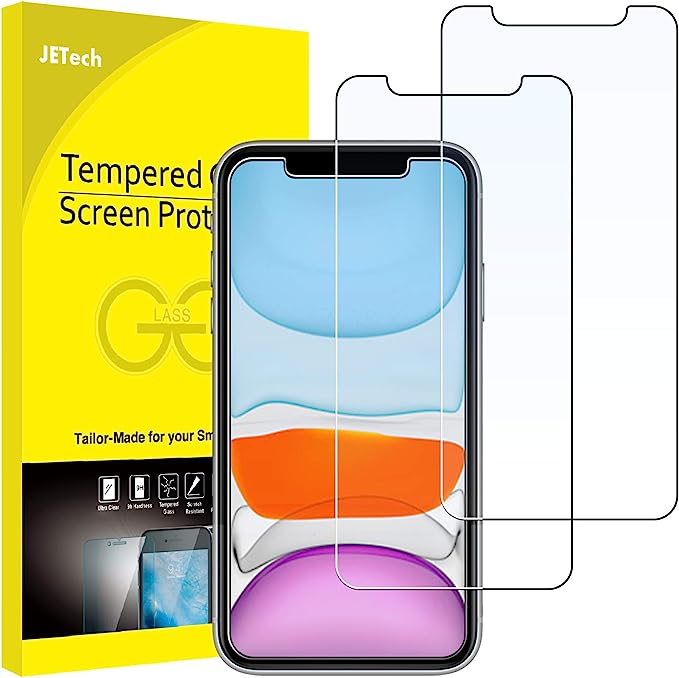 JETech Tempered Glass Screen Protector iPhone 12 6.1 Inch 2 Pack RRP £7.99 CLEARANCE XL £5.99