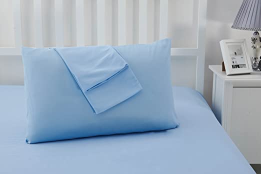 Sonia Moer Sky Blue Luxury Microfibre Pillowcases RRP £5.99 CLEARANCE XL £4.99