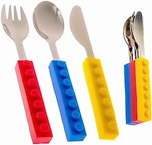 Snack & Stack Cutlery Set Knife Fork Spoon with Silicone Handle RRP £16.99 CLEARANCE XL £12.99