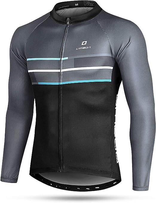 Lameda Long Sleeve Zipped Cycling Jersey Dark Grey & Black Size Small RRP £32.99 CLEARANCE XL £26.99
