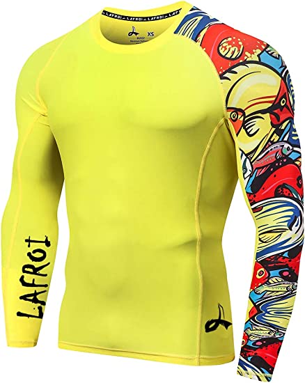 Lafroi Men's Long Sleeve Baselayer Performance Fit Asymmetric Pops XL CLYYB RRP 19.99 CLEARANCE XL 14.99