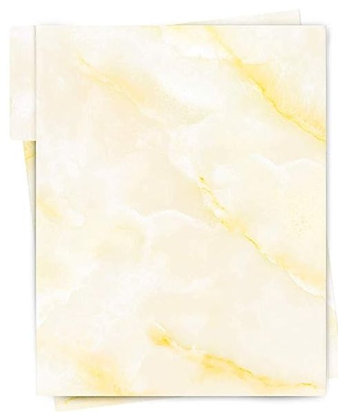 Anzon Mories Yellow Marble Design Two-Pocket Folder 30.5 x 24.1cm RRP £1.69 CLEARANCE XL 99p