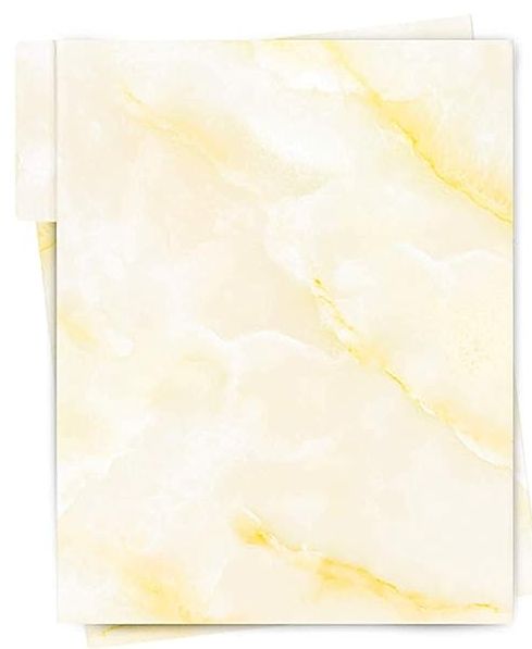 Anzon Mories Yellow Marble Design Two-Pocket Folder 30.5 x 24.1cm RRP 1.69 CLEARANCE XL 99p