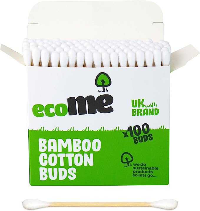 Ecome Bamboo Cotton Buds 100 Pack RRP 1.89 CLEARANCE XL 1.49