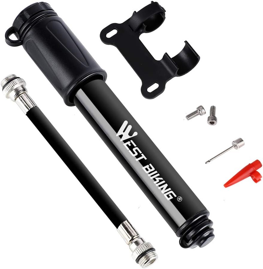 HKBTCH Bike Pump Portable Mini Bicycle Tire Pump RRP 7.99 CLEARANCE XL 6.99