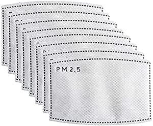 Taswell 50pc PM2.5 Activated Carbon Filter 5 Layers Replaceable Filters for Face Coverings RRP 6.95 CLEARANCE XL 4.99