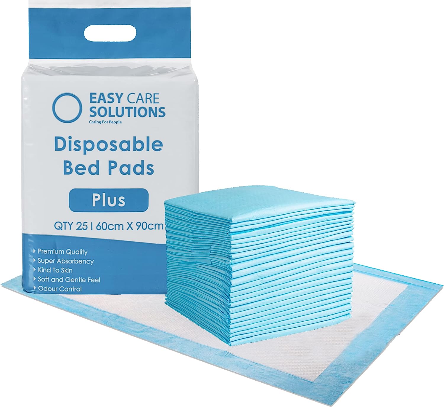 Easy Care Solutions Disposable Incontinence Bed Pads Plus 90 x 60 cm Pack of 25 RRP £9.99 CLEARANCE XL £7.99