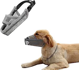 CILKUS Nylon Dog Muzzle Air Mesh Extra Large Grey RRP 17.99 CLEARANCE XL 14.99