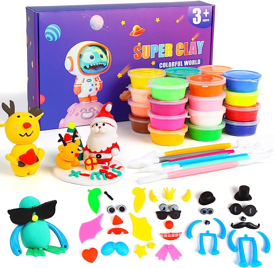 Veylin Air Dry Clay 24 Colours RRP 9.99 CLEARANCE XL 6.99