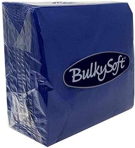 Bulky Soft Paper Serviettes Napkins 40x40cm Dark Blue 100 Pack RRP £5.99 CLEARANCE XL £4.99