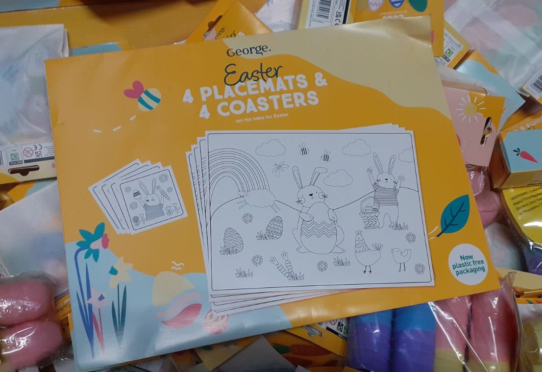 George Easter 4 Placemats & 4 Coasters For The Table RRP £3 CLEARANCE XL £1