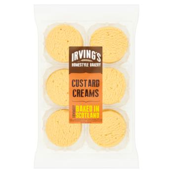 Irving's Home-style Bakery Custard Creams 6 Pack (May 23) RRP £1.89 CLEARANCE XL 99p