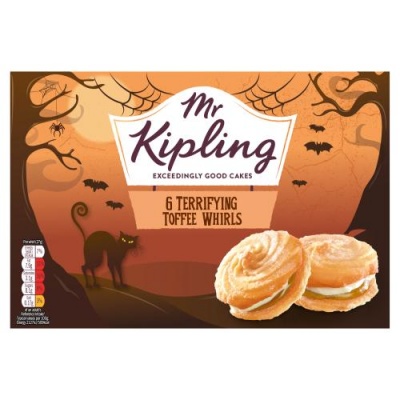 Mr Kipling 6 Toffee Terror Whirls (Nov 23) RRP £1.89 CLEARANCE XL 89p or 2 for £1.50
