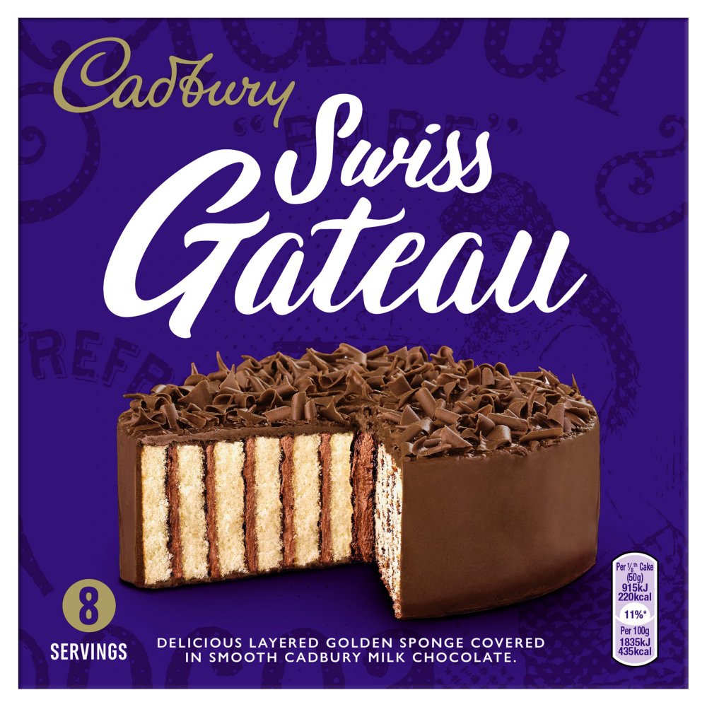 Cadbury Swiss Gateau 340g 6 Servings (Feb - Oct 23) RRP £3.50 CLEARANCE XL £1.99