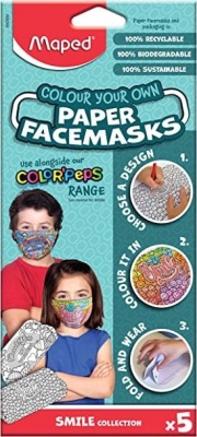 Maped Children's Colour Your Own Face Mask RRP £3.01 CLEARANCE XL £1.50